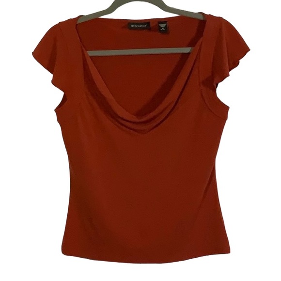 Ideology Top - Cowl Neck - Cap Sleeves Size M RN 13711 - Picture 1 of 6